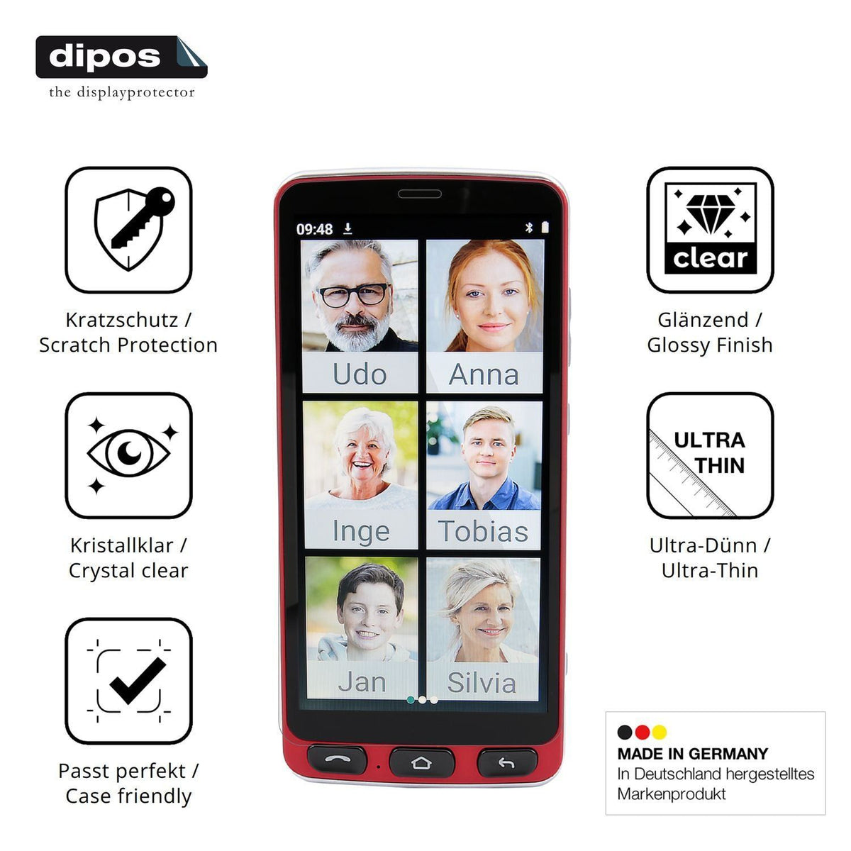 4x Schutzfolie klar für Olympia NEO PLUS Display-S (7)