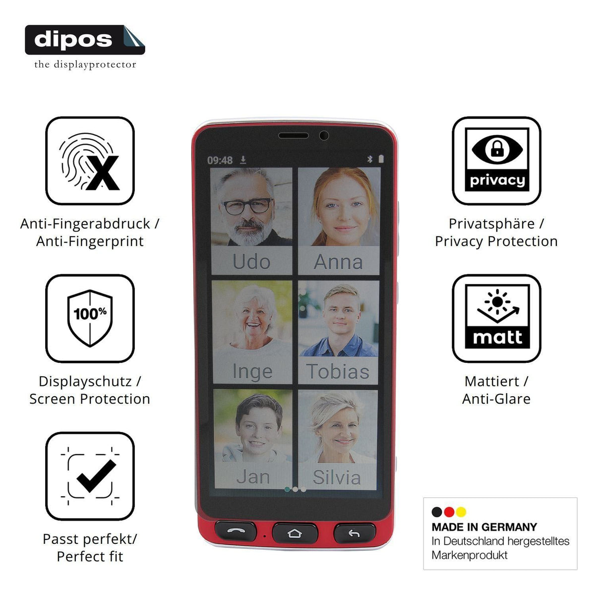 Blickschutzfolie für Olympia NEO PLUS matt Schutzf (5)