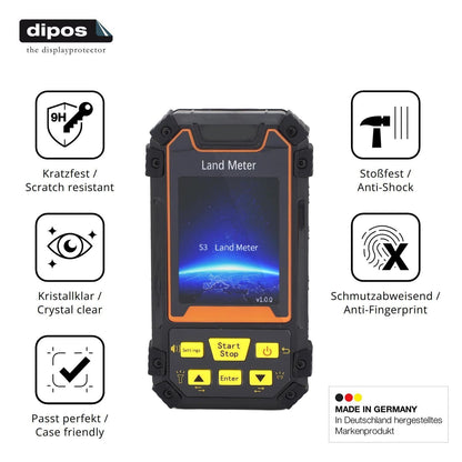 2x 9H Schutzfolie für Fockety S3 GPS-Landmessgerät (7)