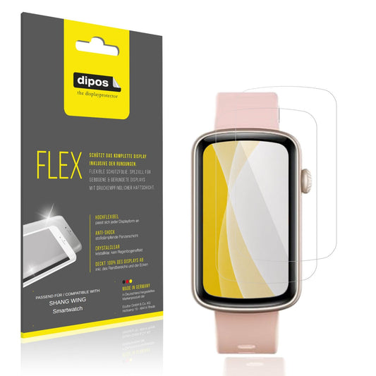 2x 3D Full Cover Schutzfolie für SHANG WING Smartw (1)