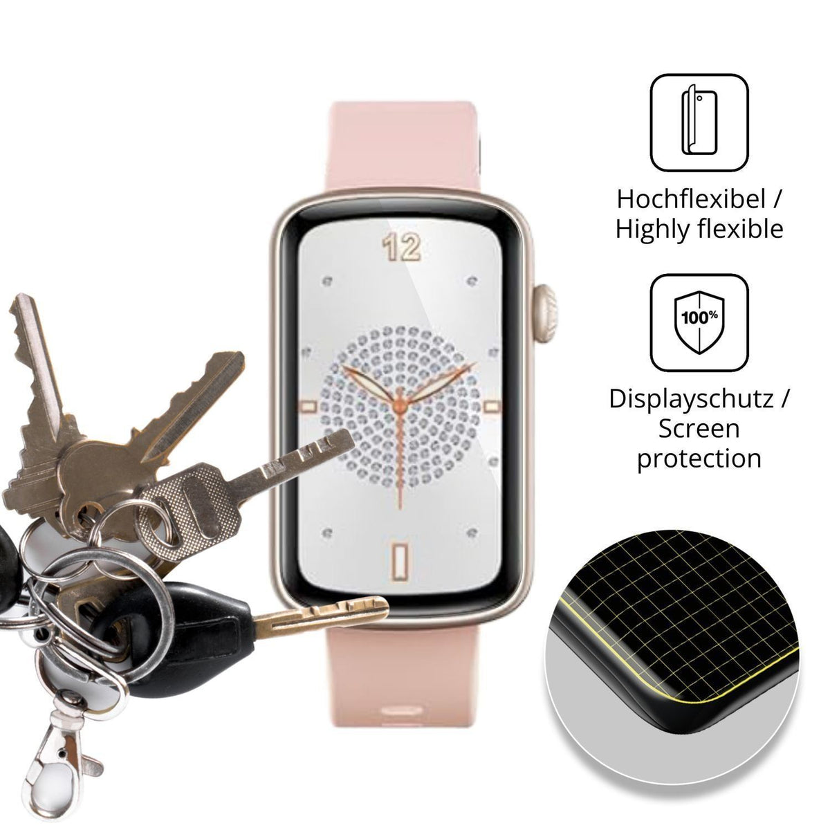 2x 3D Full Cover Schutzfolie für SHANG WING Smartw (3)