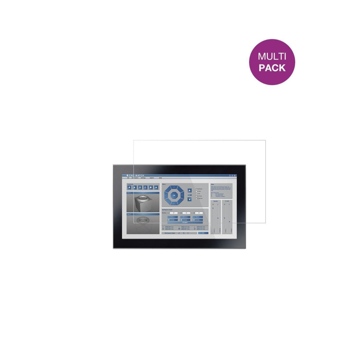 2x Schutzfolie klar für Panelmaster 2182 21.5 Disp (2)