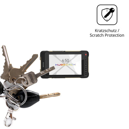 2x Schutzfolie klar für Hugerock X70 Display-Schut (4)