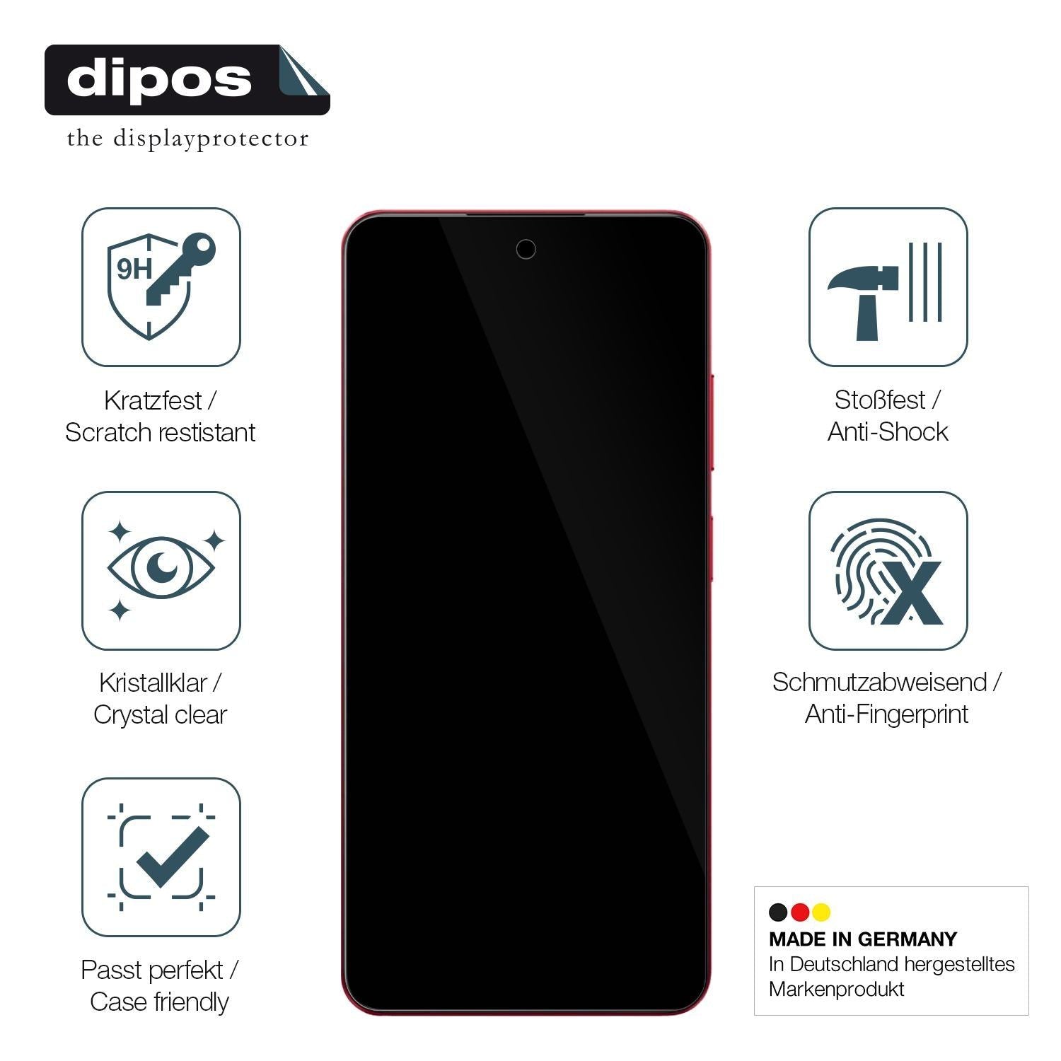 2x Schutzfolie klar für Hugerock X70 Display-Schut (5)