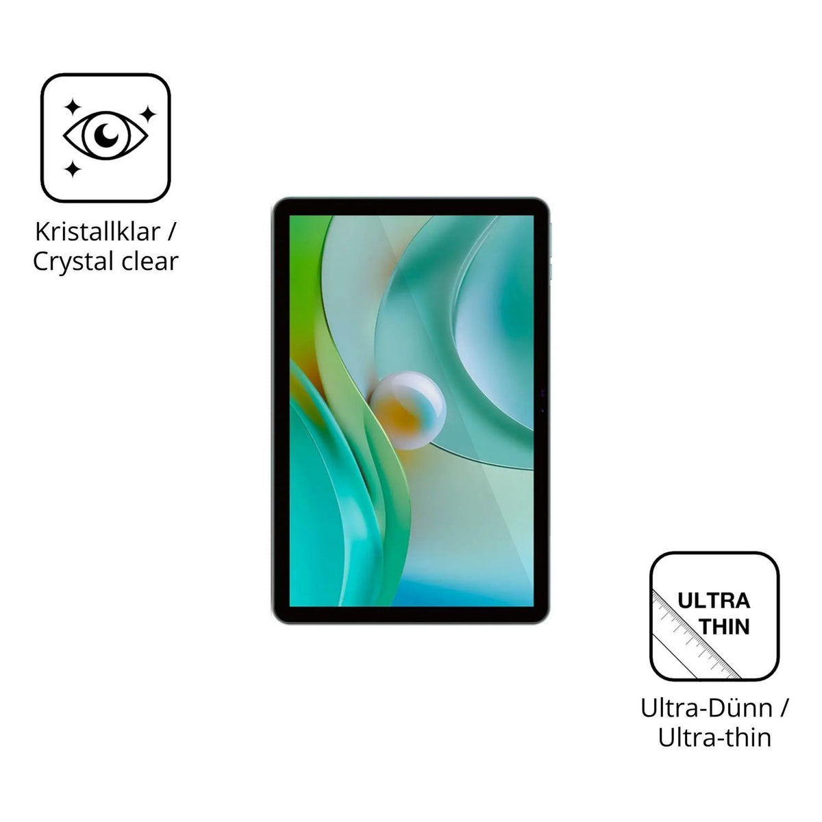 2x Schutzfolie klar für SPC Gravity 10.1 Display-S (5)