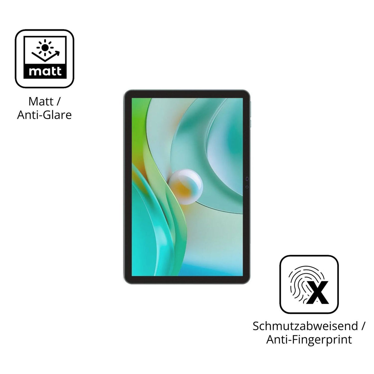 2x Schutzfolie matt für SPC Gravity 10.1 Display-S (5)
