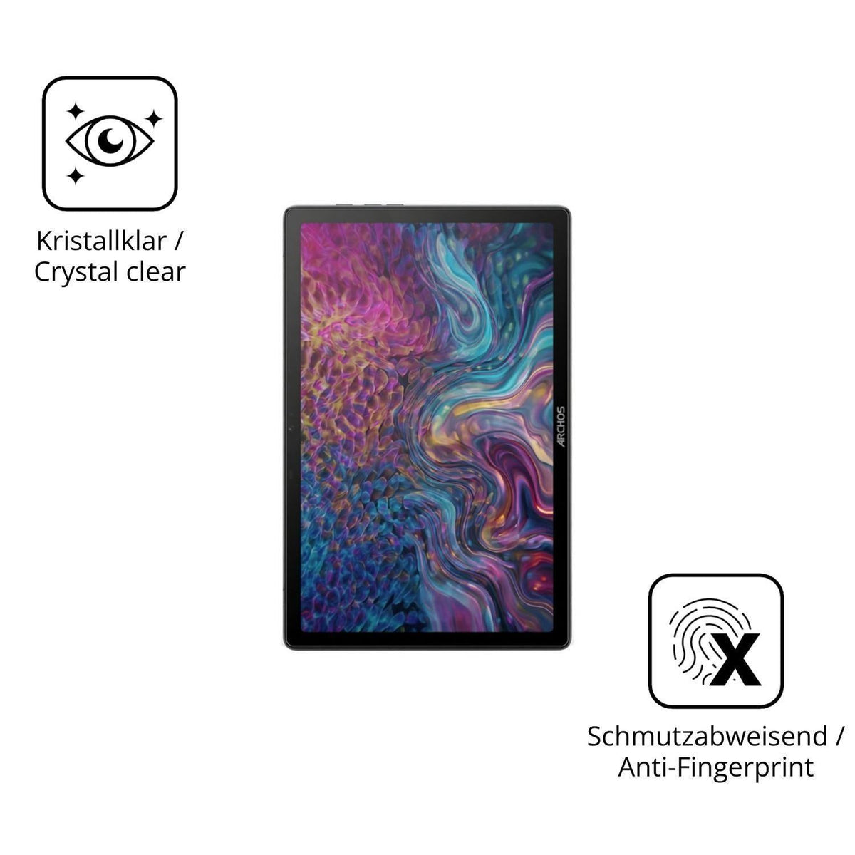 2x 9H Schutzfolie für Archos T105 FHD 4G Panzerfol (5)