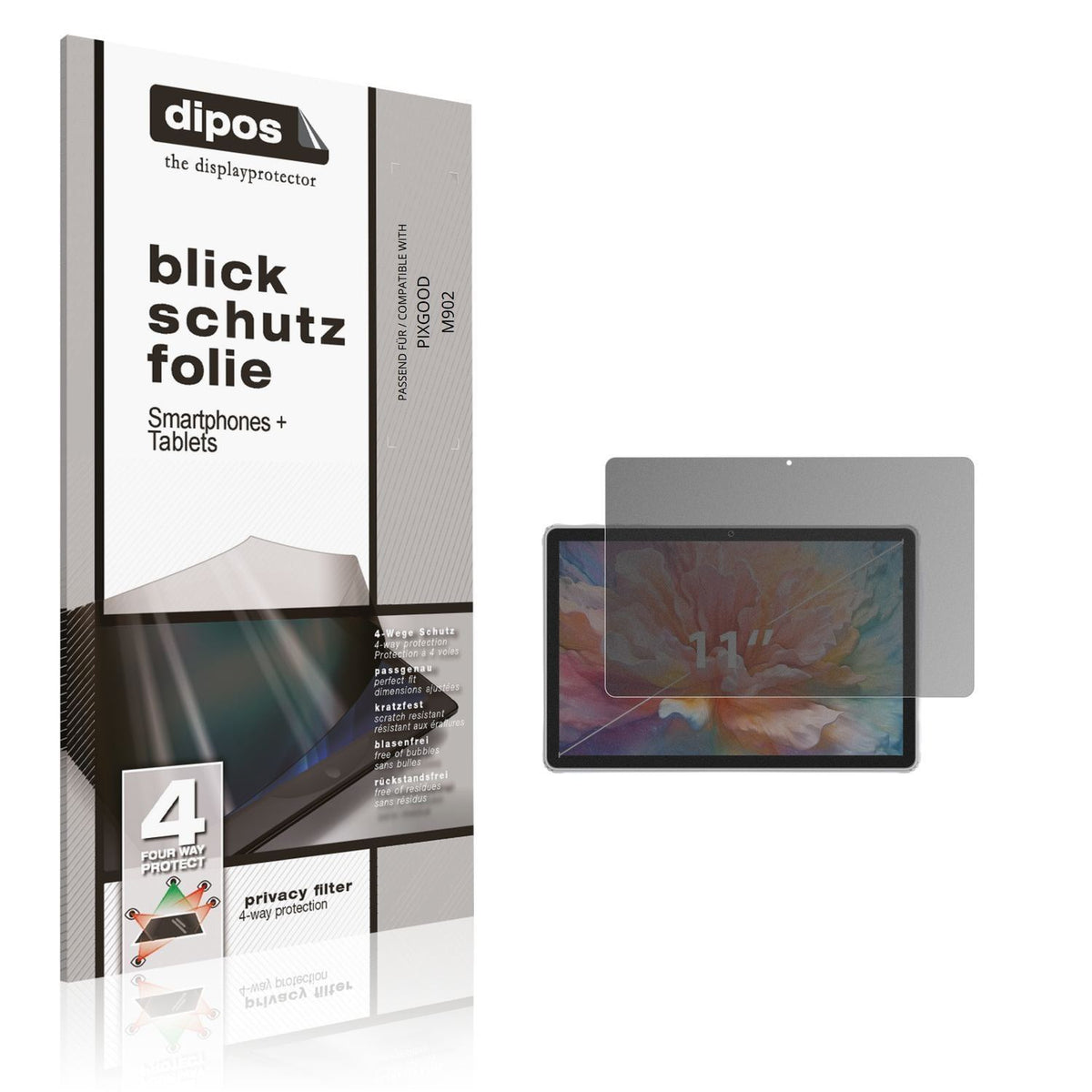 Blickschutzfolie für PIXGOOD M902 matt Schutzfolie (1)