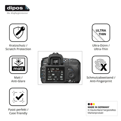 4x Schutzfolie matt für Sony DSLR-A200 Display-Sch (7)