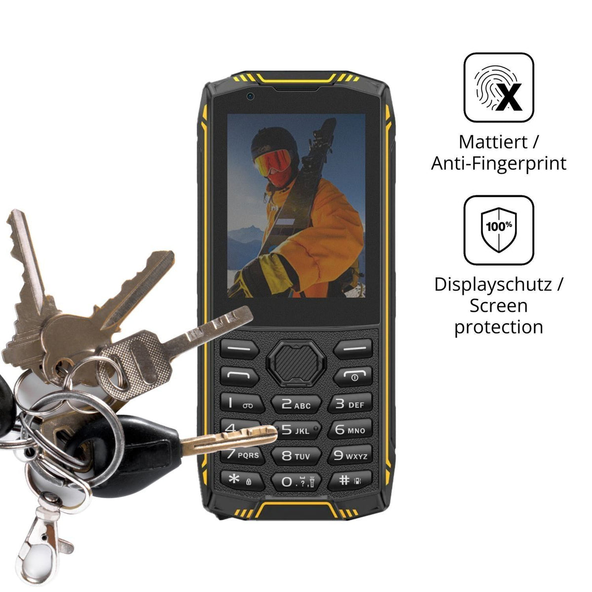Blickschutzfolie für Ulefone Armor Mini 5 matt Sch (3)