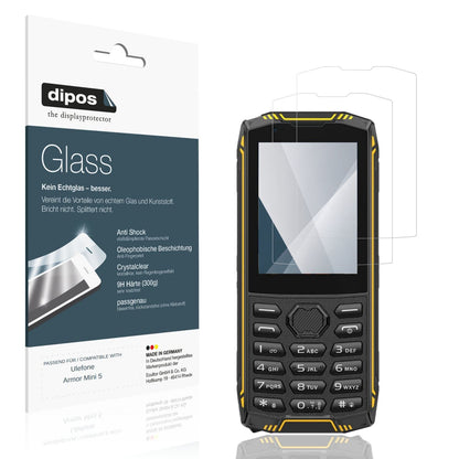 2x 9H Schutzfolie für Ulefone Armor Mini 5 Panzerf (1)