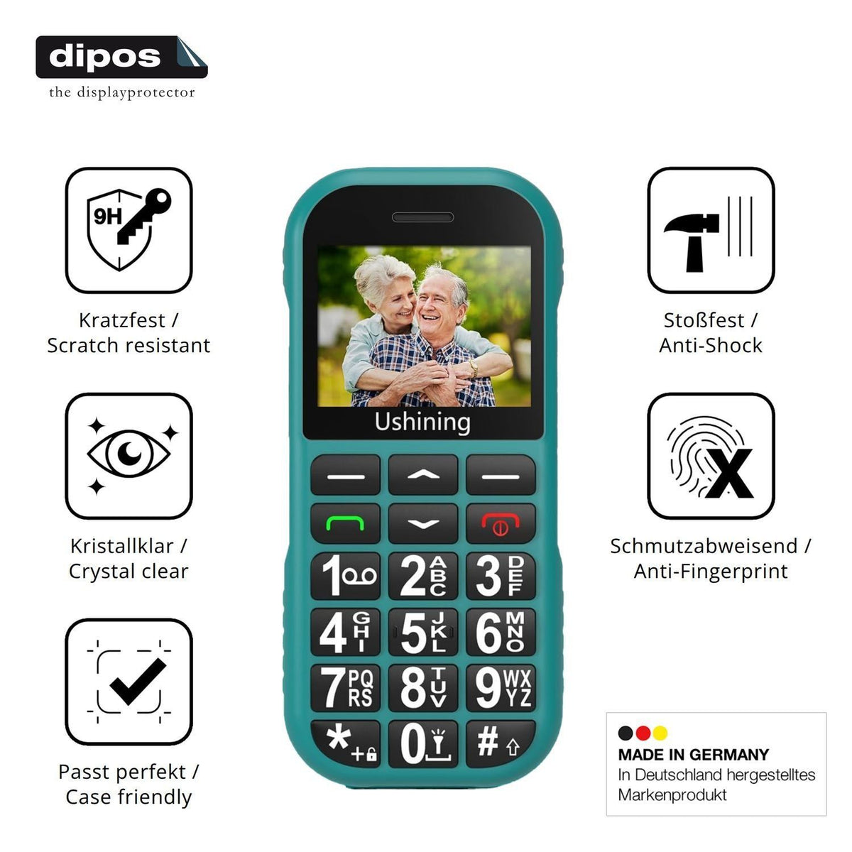 2x 9H Schutzfolie für USHINING T190 Panzerfolie (7)
