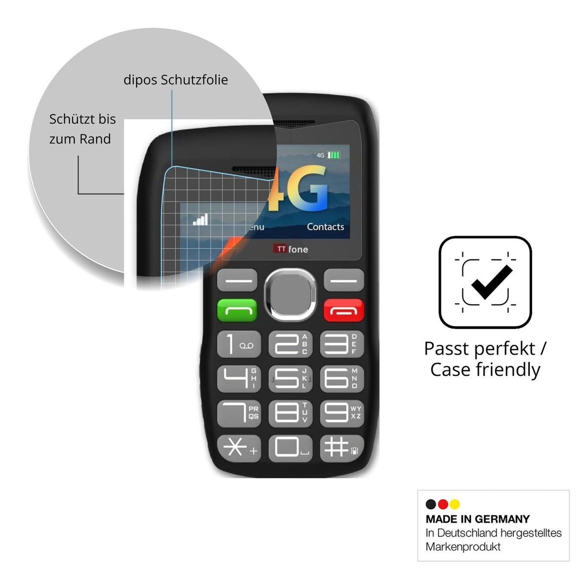 2x 9H Schutzfolie für TTfone TT890 4G Panzerfolie (6)