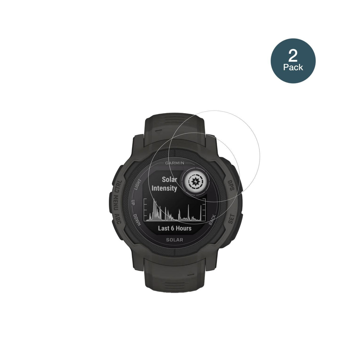 2x 9H Schutzfolie für Garmin Instinct 2 Solar Panz (2)