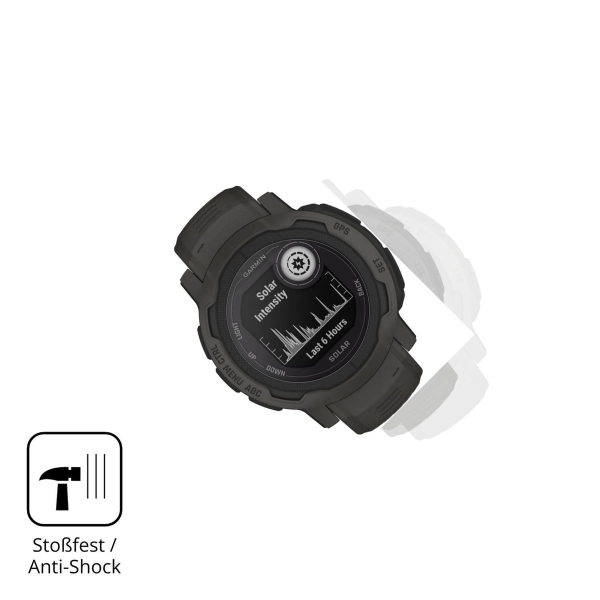 2x 9H Schutzfolie für Garmin Instinct 2 Solar Panz (4)