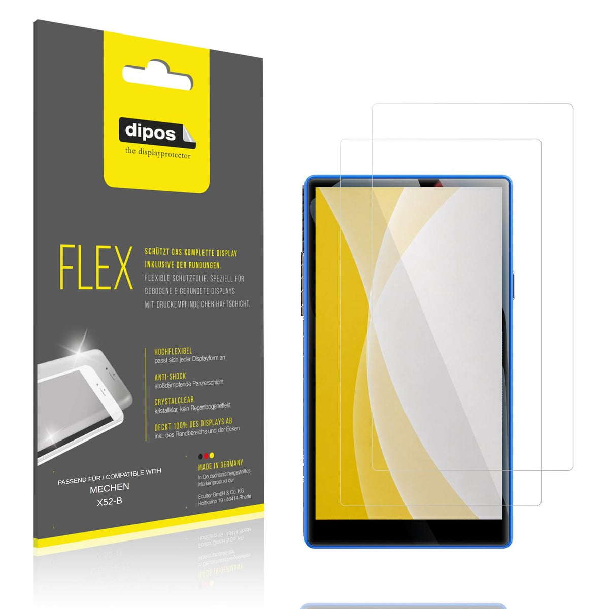 2x 3D Full Cover Schutzfolie für MECHEN X52-B (1)