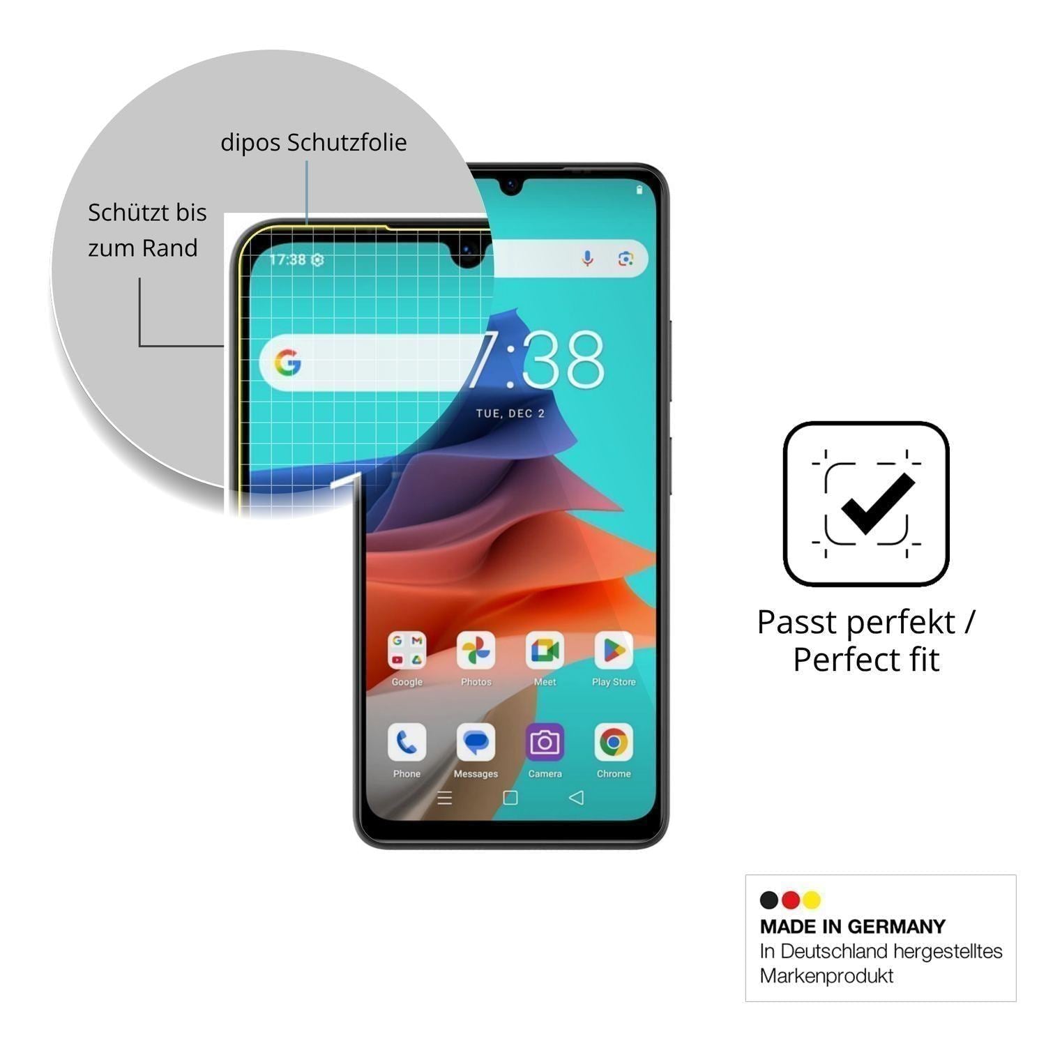 2x 3D Full Cover Schutzfolie für Philips S7210 (6)