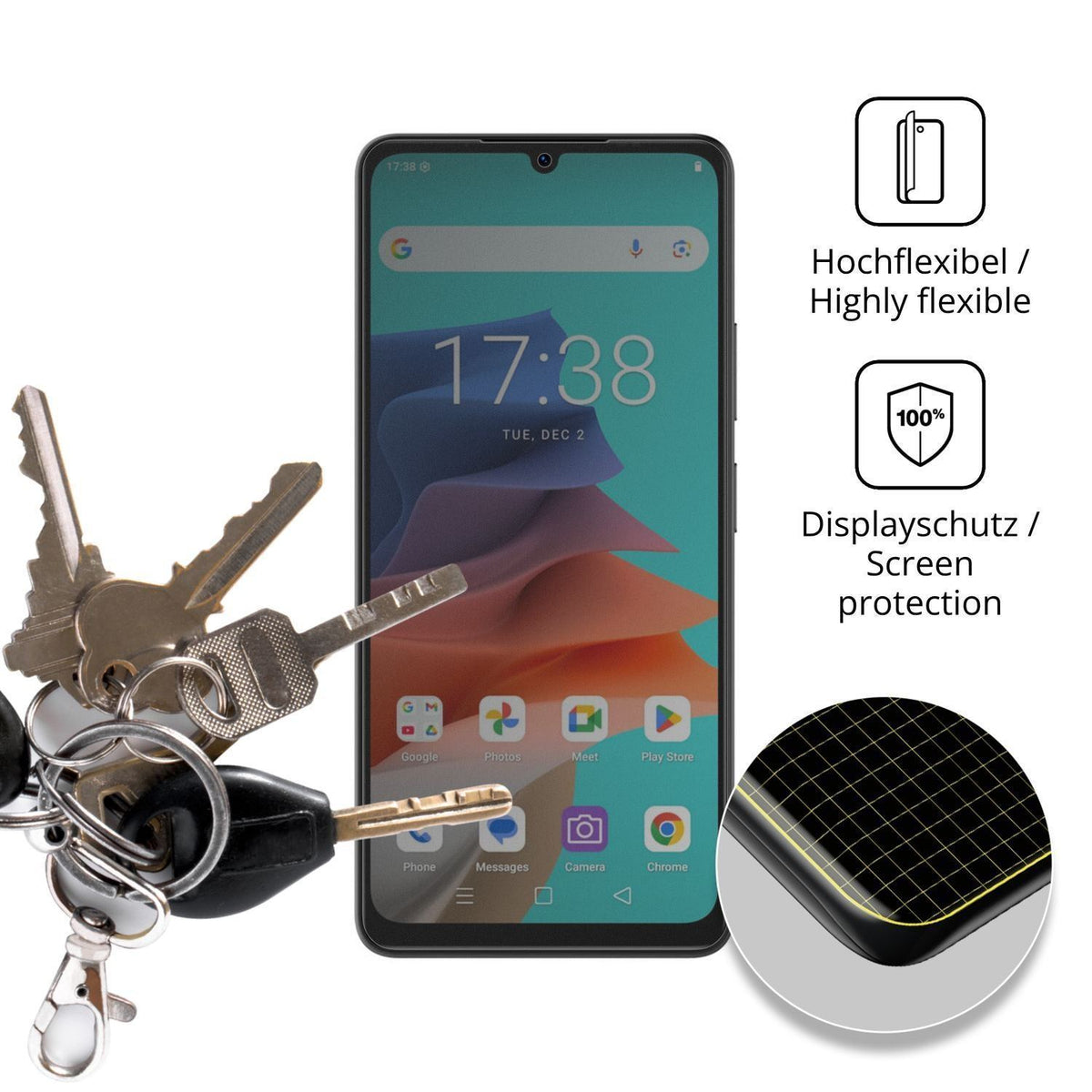 Full Cover Privacy Blickschutzfolie für Philips S7 (3)