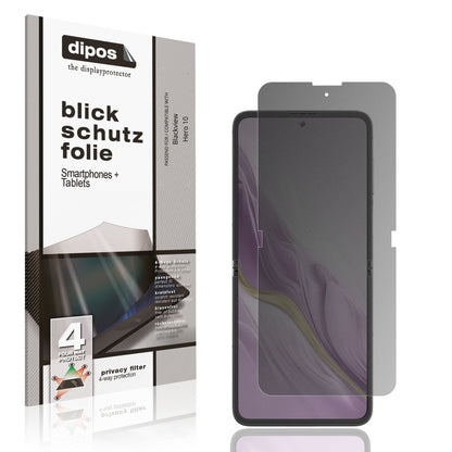Blickschutzfolie für Blackview Hero 10 Aussenseite (1)