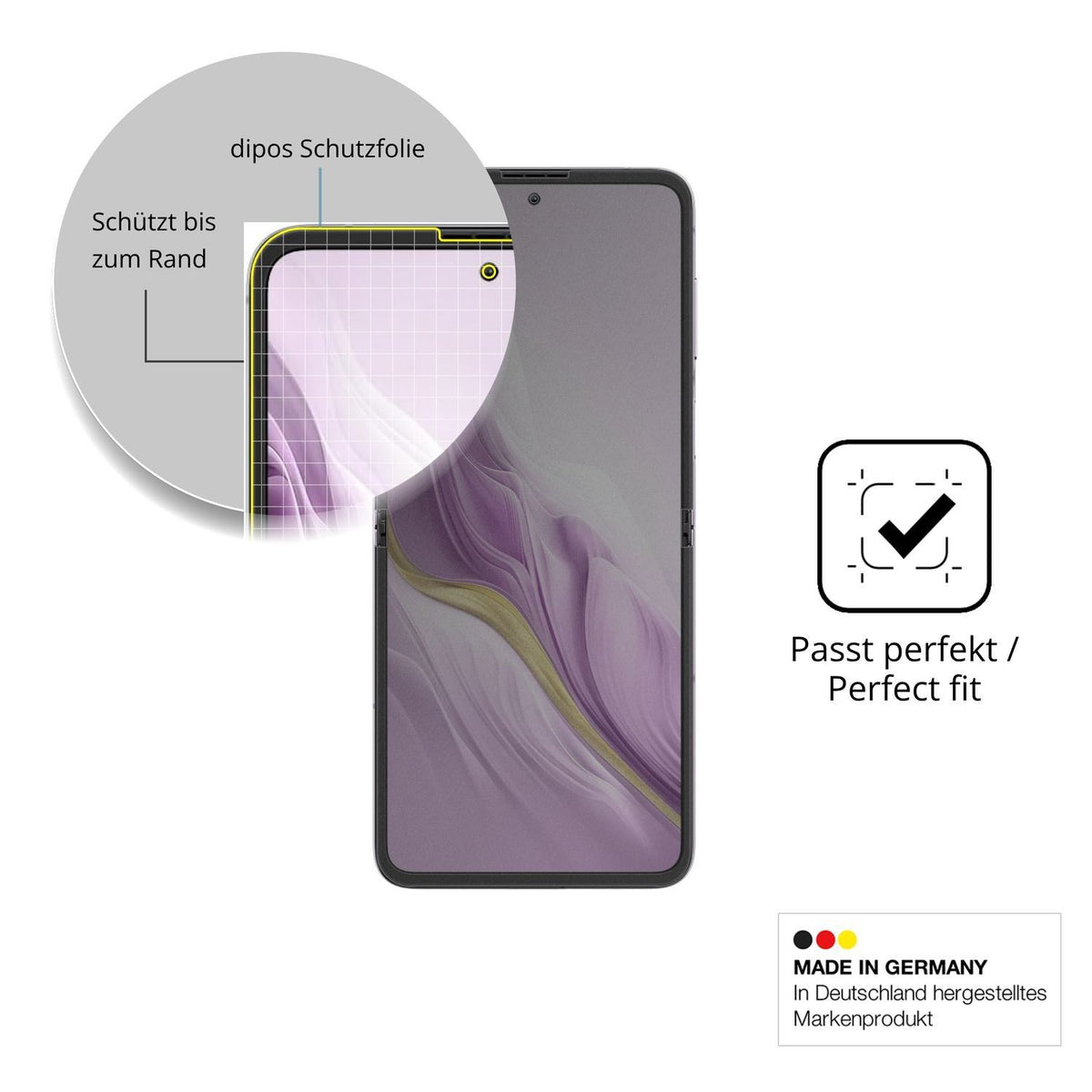 Blickschutzfolie für Blackview Hero 10 Aussenseite (4)