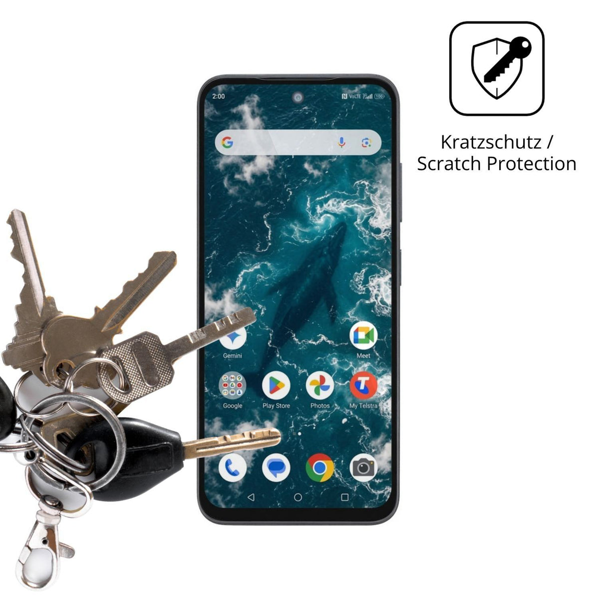 4x Schutzfolie klar für Telstra T-Elite 2 5G Displ (4)