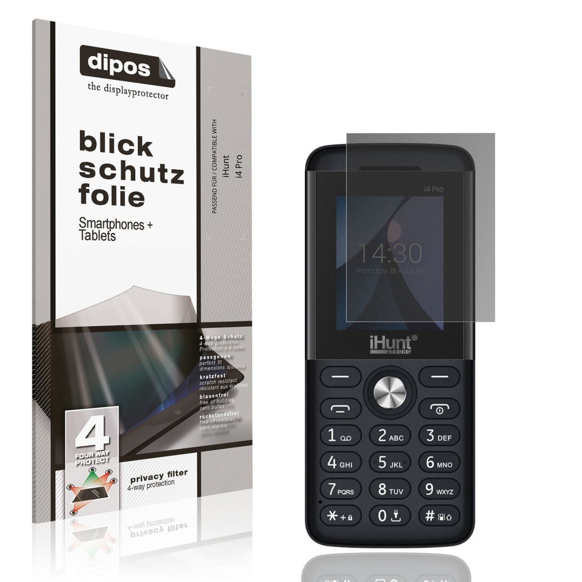 Blickschutzfolie für iHunt i4 Pro matt Schutzfolie (1)