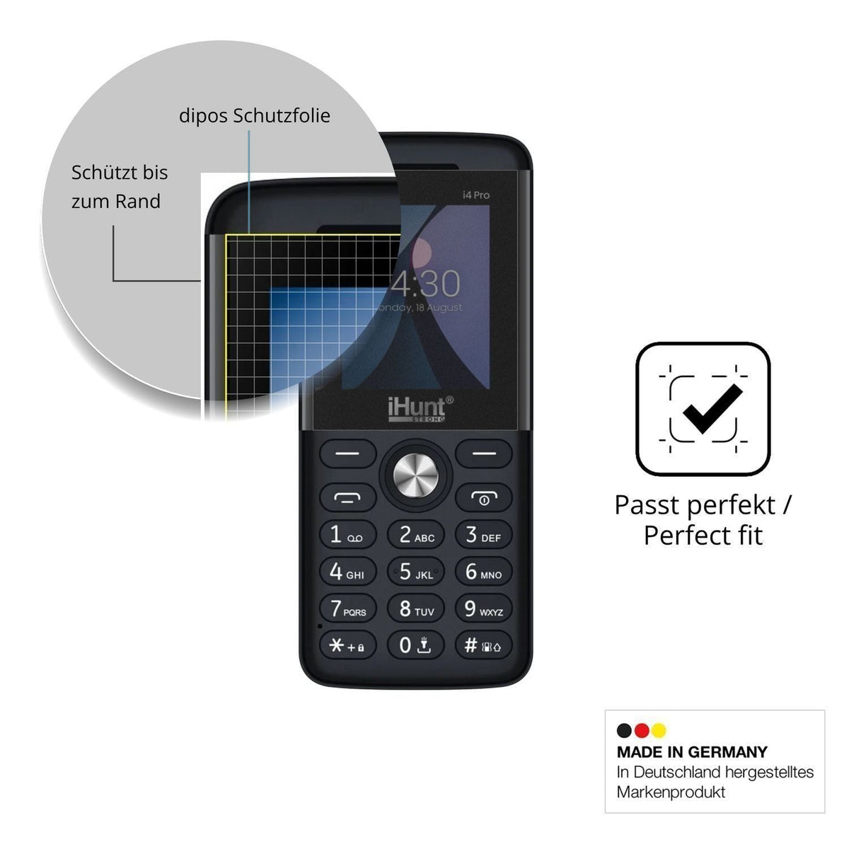 Blickschutzfolie für iHunt i4 Pro matt Schutzfolie (4)