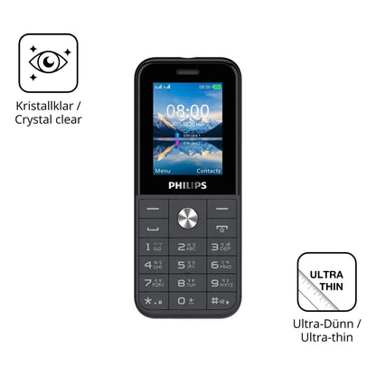 4x Schutzfolie klar für Philips E2102 Display-Schu (5)