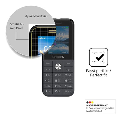 Blickschutzfolie für Philips E2102 matt Schutzfoli (4)