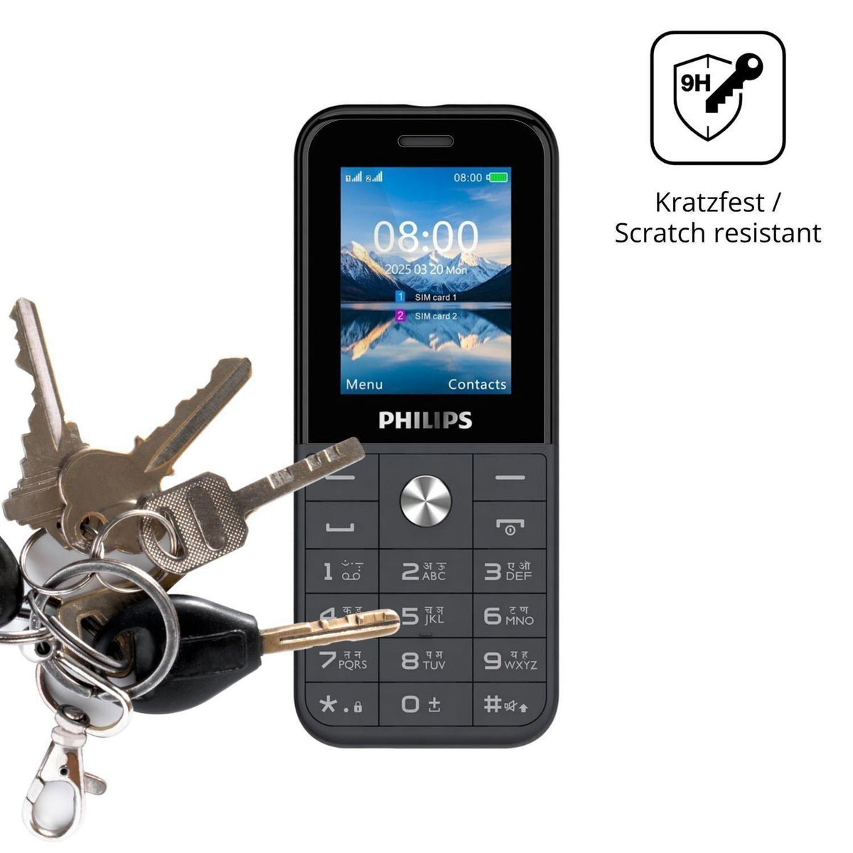2x 9H Schutzfolie für Philips E2102 Panzerfolie (3)