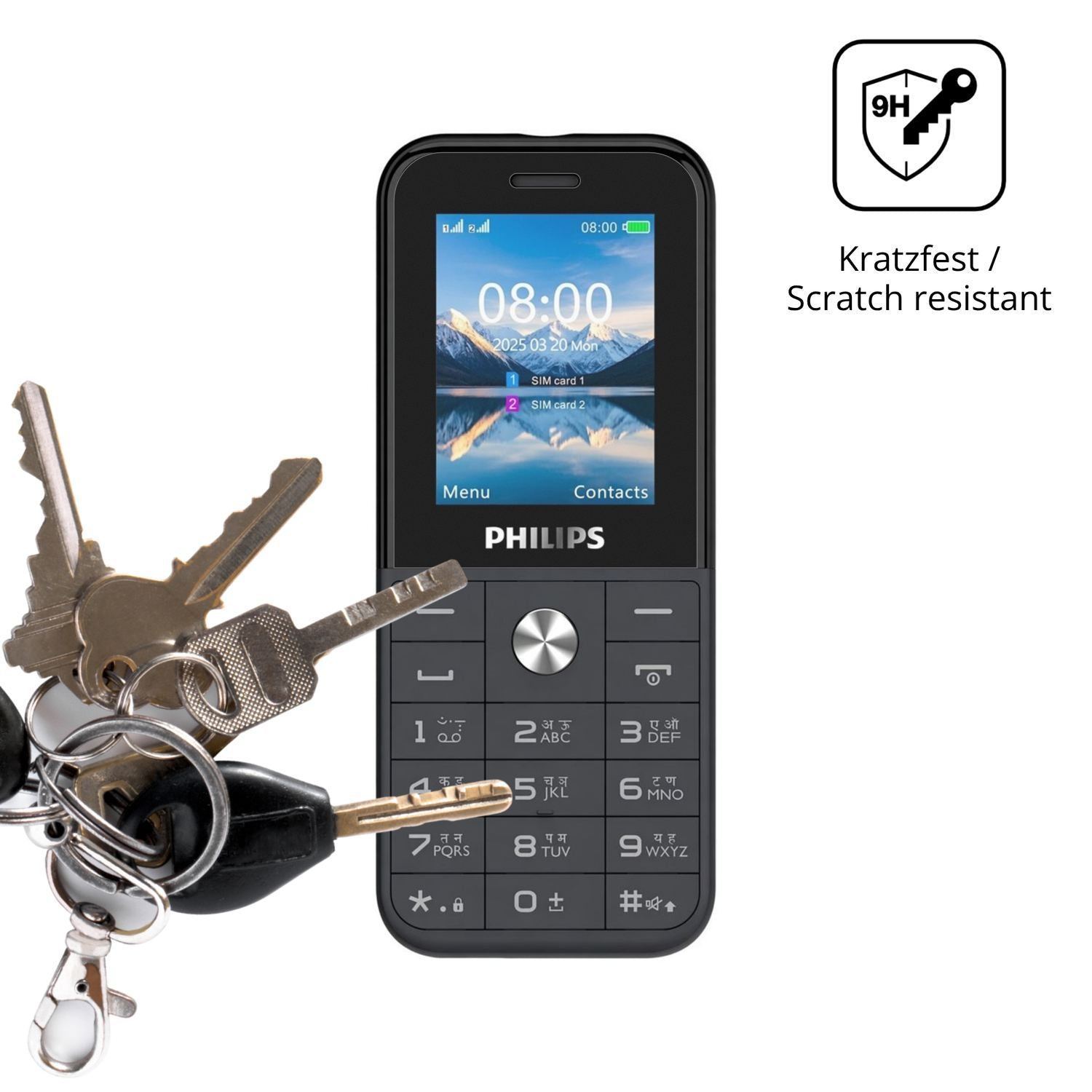 2x 9H Schutzfolie matt für Philips E2102 Panzerfol (3)