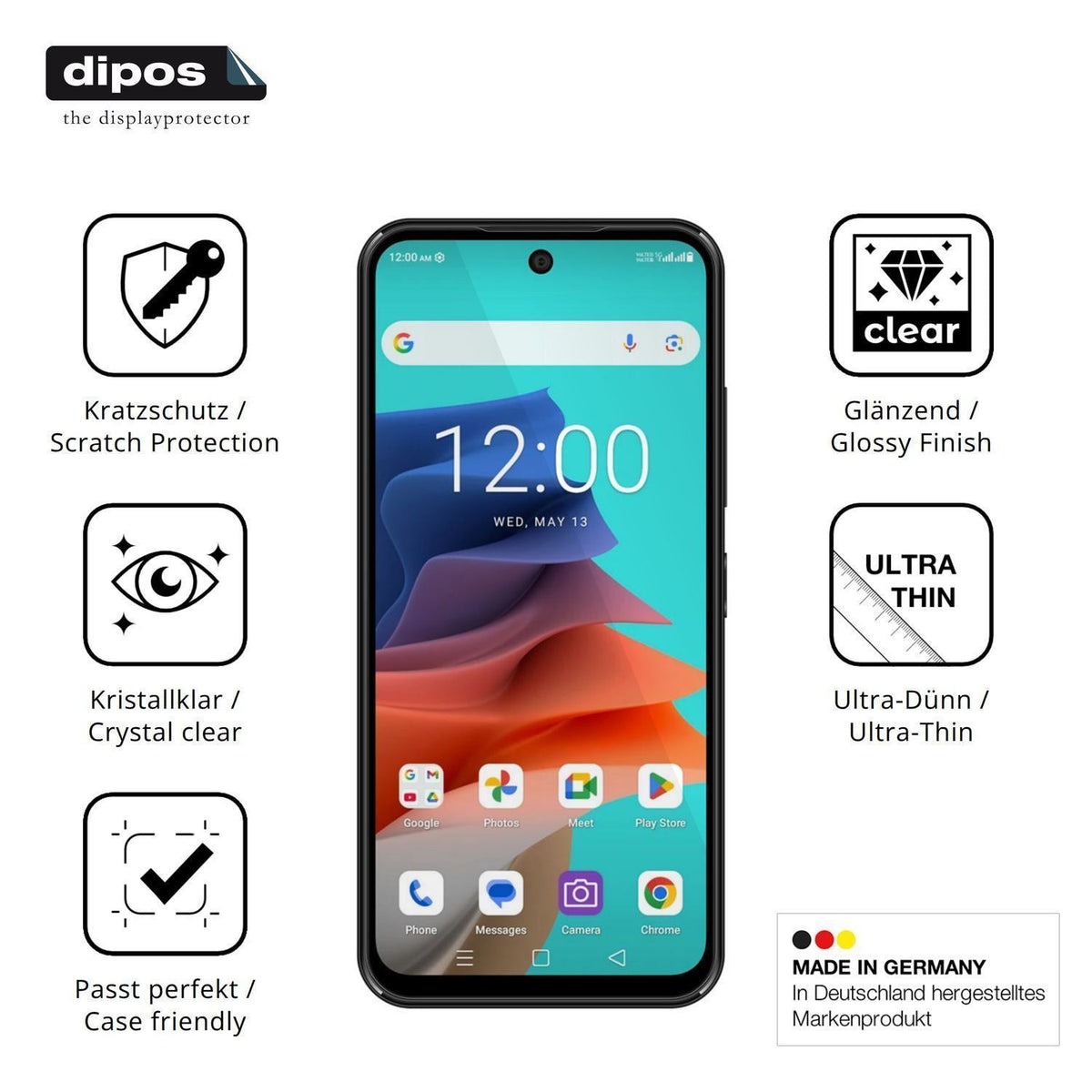 4x Schutzfolie klar für Philips S7221 Display-Schu (7)