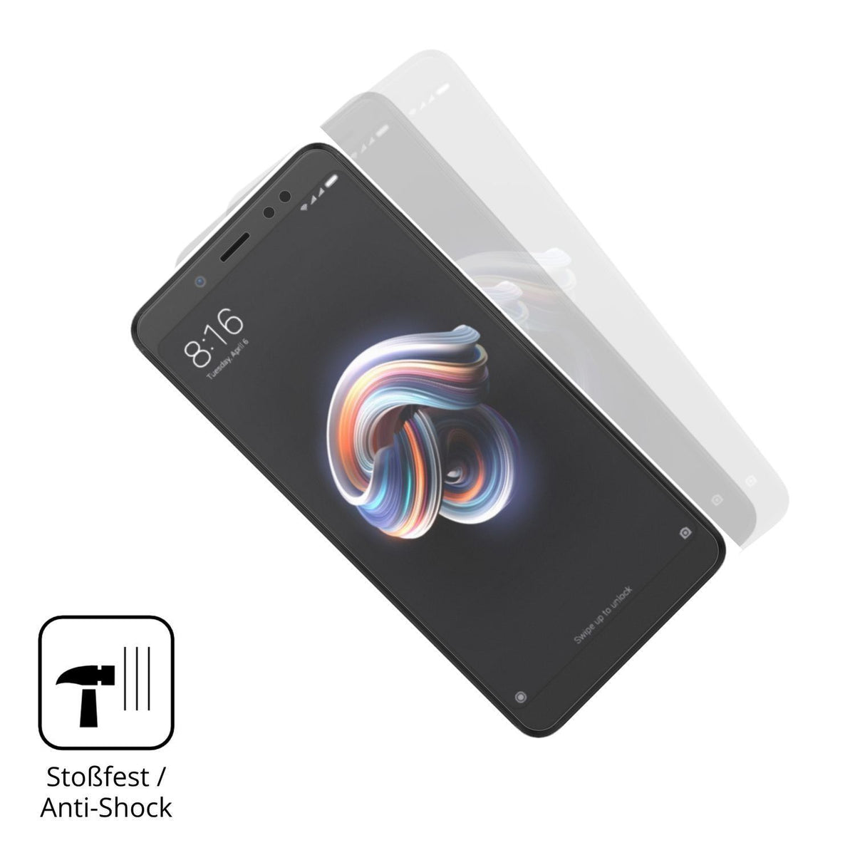 2x Full Cover Schutzfolie matt für Xiaomi Redmi No (4)