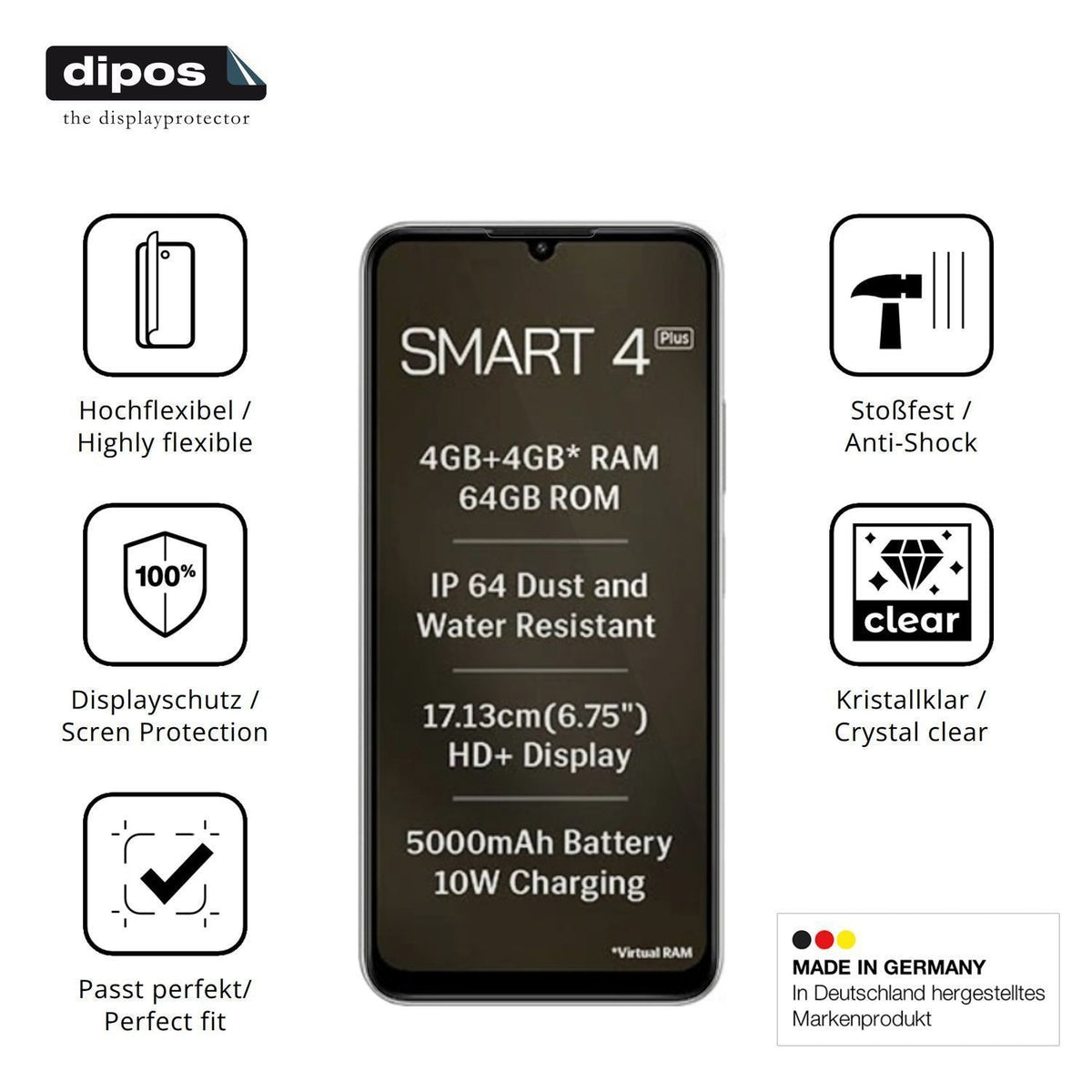 2x 3D Full Cover Schutzfolie für Lava Smart 4 Plus (7)