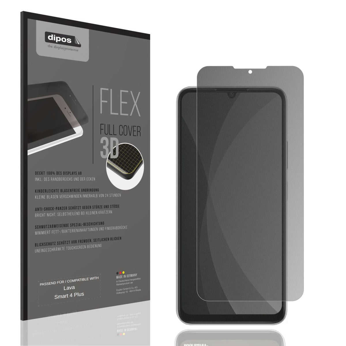 Full Cover Privacy Blickschutzfolie für Lava Smart (1)