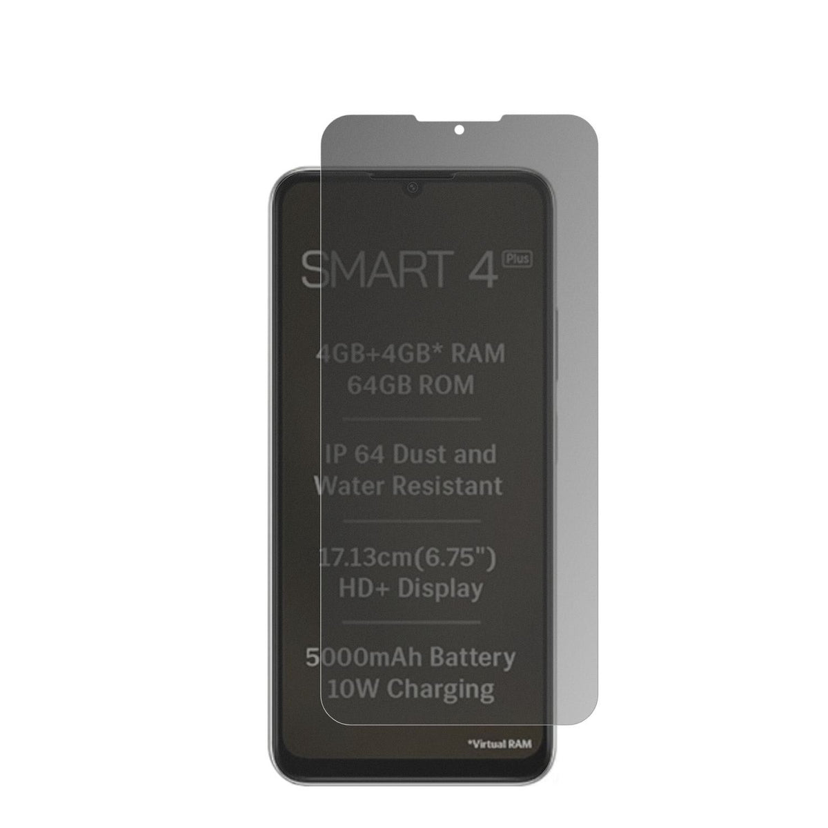 Full Cover Privacy Blickschutzfolie für Lava Smart (2)