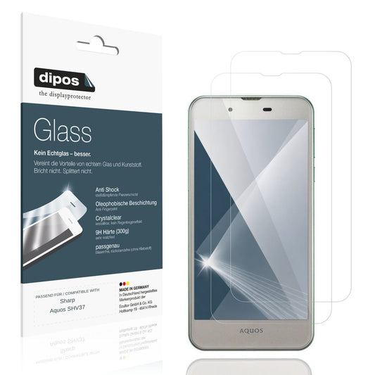 2x 9H Schutzfolie für Sharp Aquos SHV37 Panzerfoli (1)