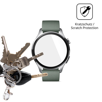 6x Schutzfolie klar für Xiaomi Watch5 Display-Schu (4)