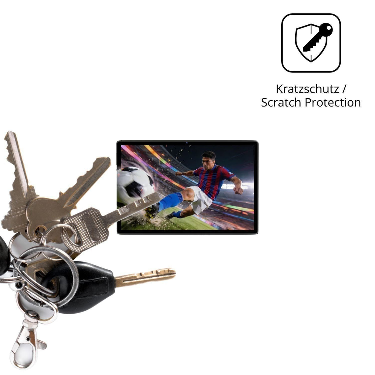 2x Schutzfolie klar für Zentality C-710P 10.1 Disp (4)