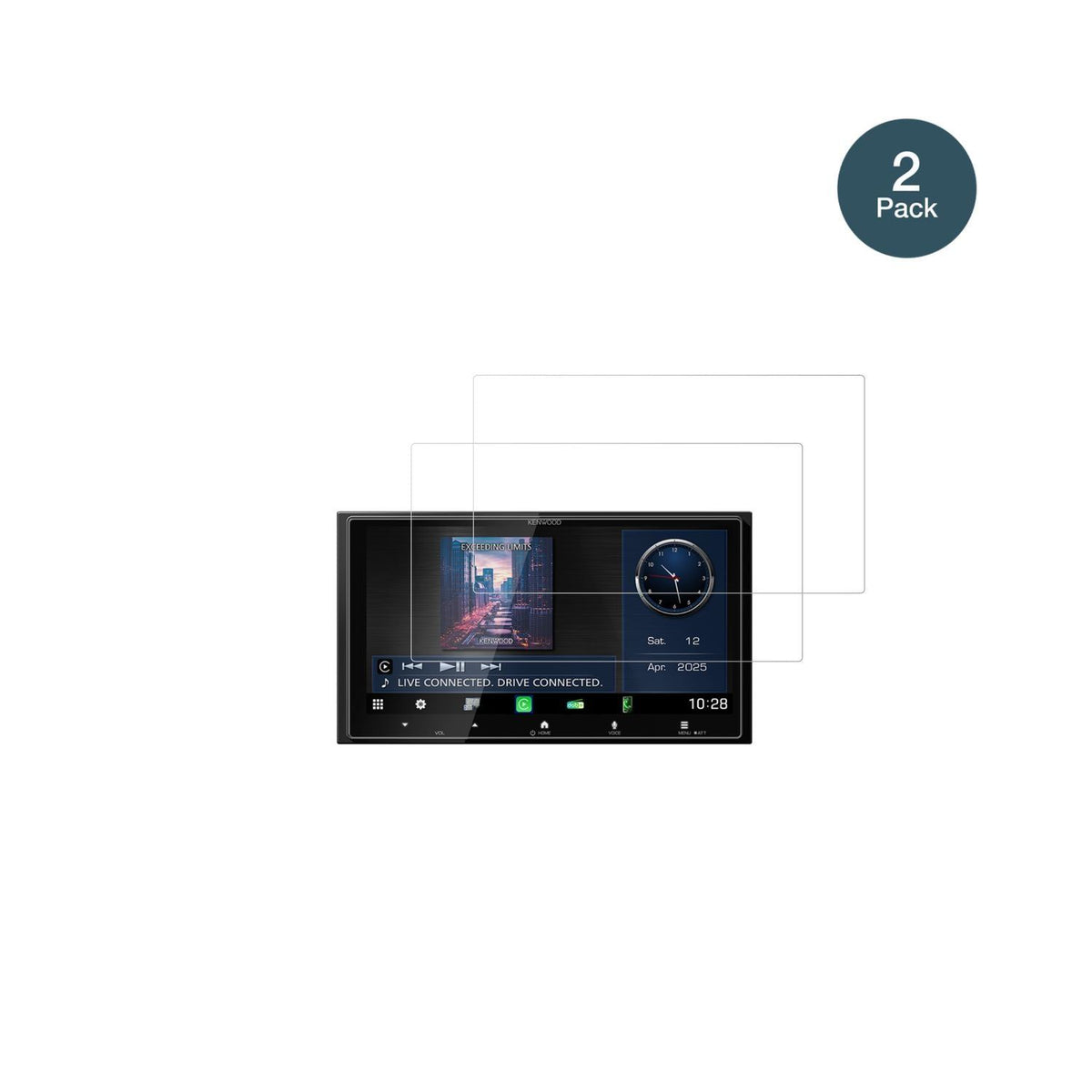 2x 9H Schutzfolie für Kenwood DMX7525DABS Panzerfo (2)