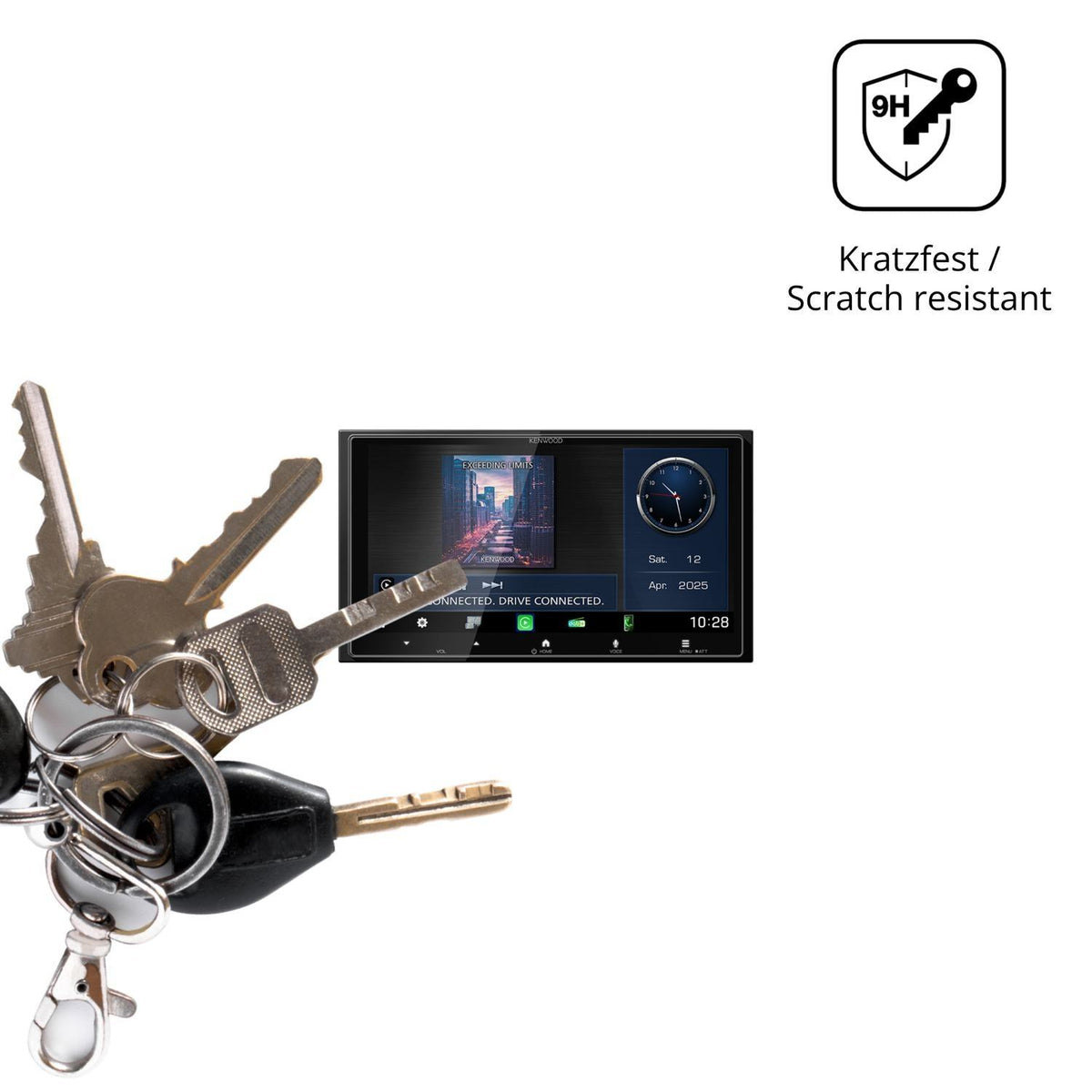 2x 9H Schutzfolie für Kenwood DMX7525DABS Panzerfo (3)