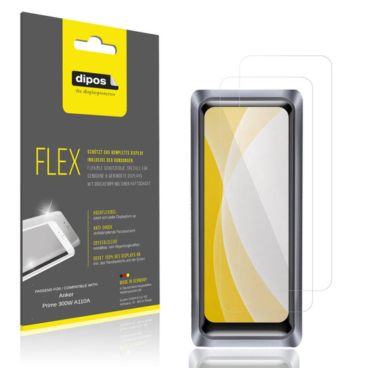2x 3D Full Cover Schutzfolie für Anker Prime 300W  (1)