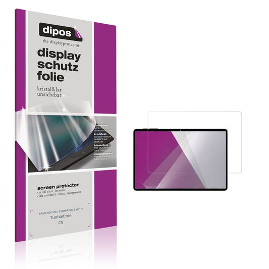 2x Schutzfolie klar für Tuohaitime C5 Display-Schu (1)