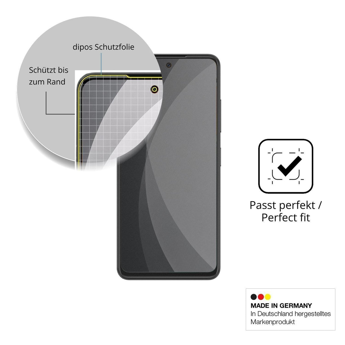 Full Cover Privacy Blickschutzfolie für ZTE Fresh  (4)