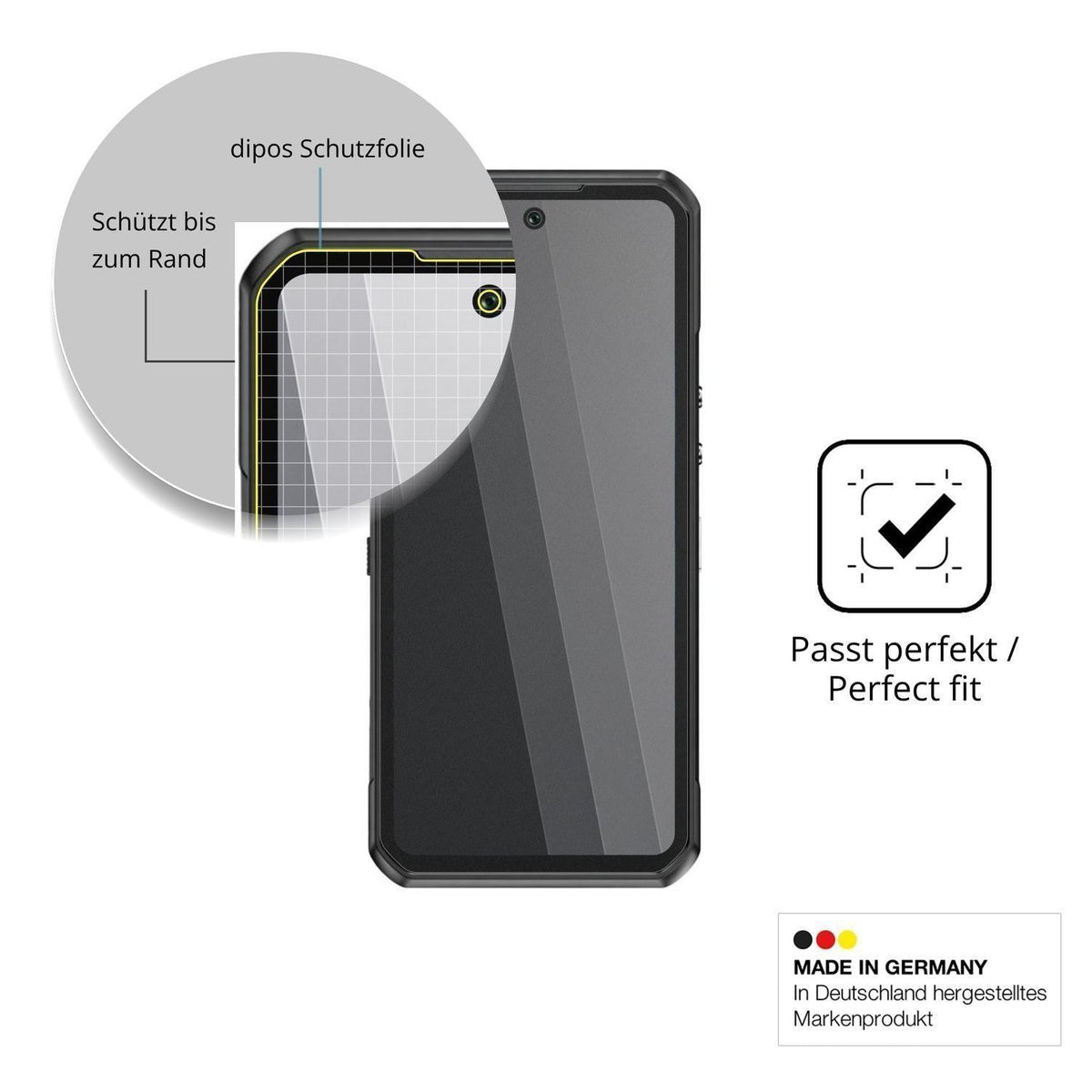 Blickschutzfolie für Oukitel WP500 matt Schutzfoli (4)
