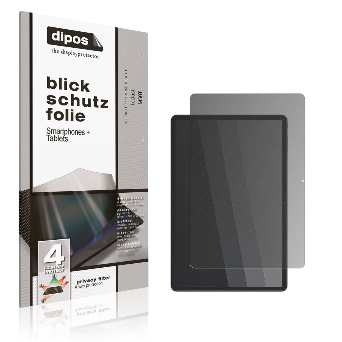 Blickschutzfolie für Teclast M50T matt Schutzfolie (1)
