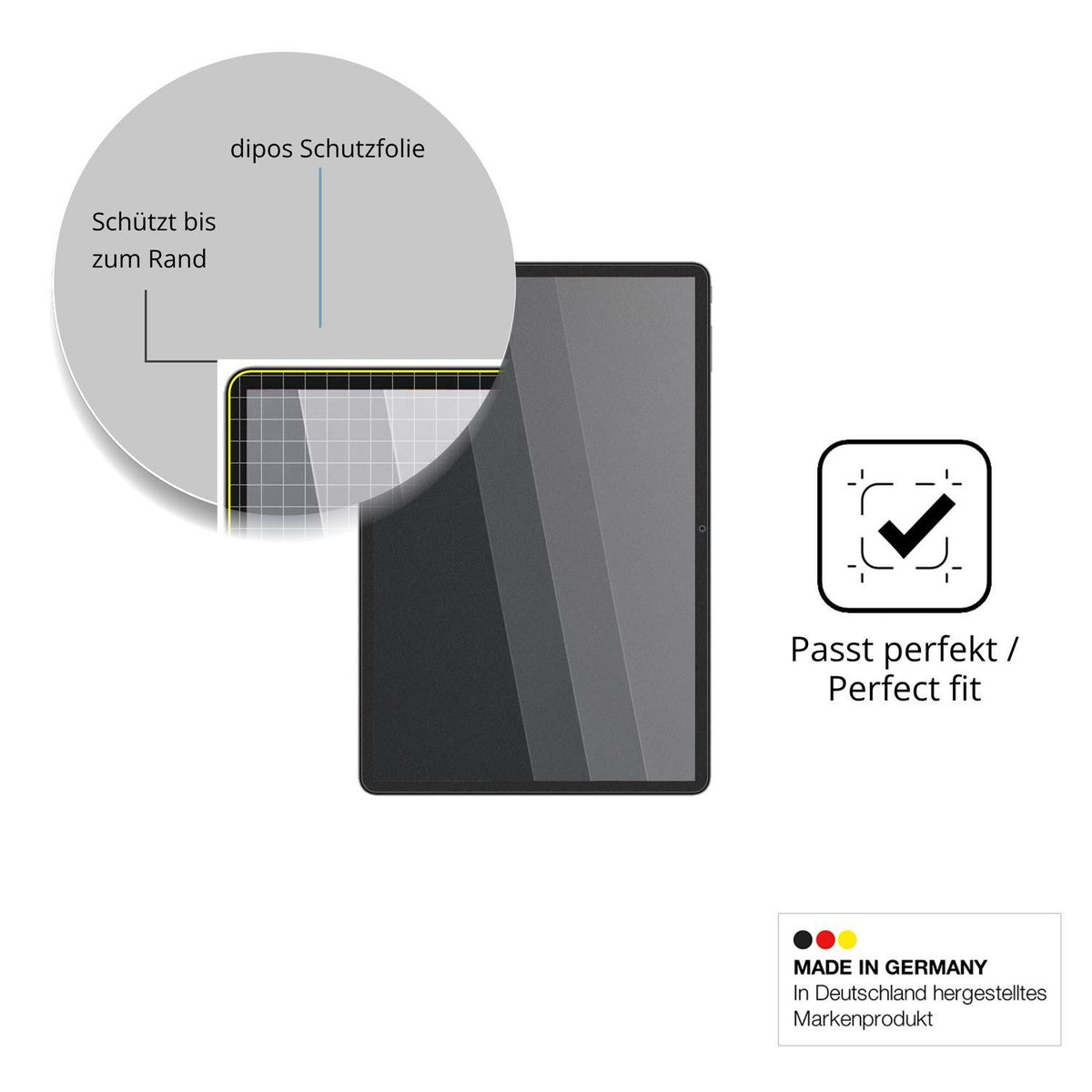 Blickschutzfolie für Teclast M50T matt Schutzfolie (4)