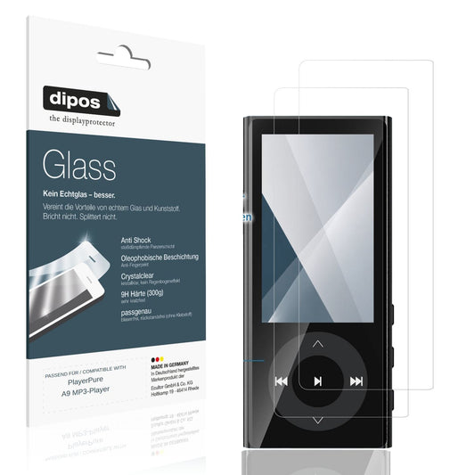 2x 9H Schutzfolie für PlayerPure A9 MP3-Player Pan (1)