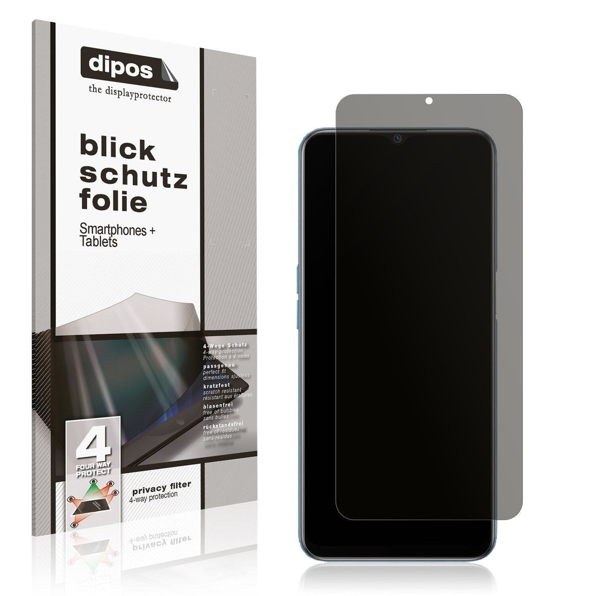 Blickschutzfolie für OPPO A16 matt Schutzfolie Pri (1)