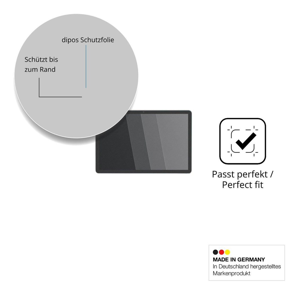 Blickschutzfolie für AWOW P12 matt Schutzfolie Pri (4)